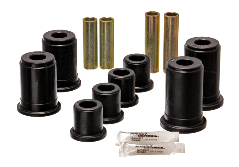 GMC Sierra Suspension Control Arm Bushing Kit - Front and Lower - Energy Suspension - Hyper-Flex Performance Polyurethane - Black - `99-`04